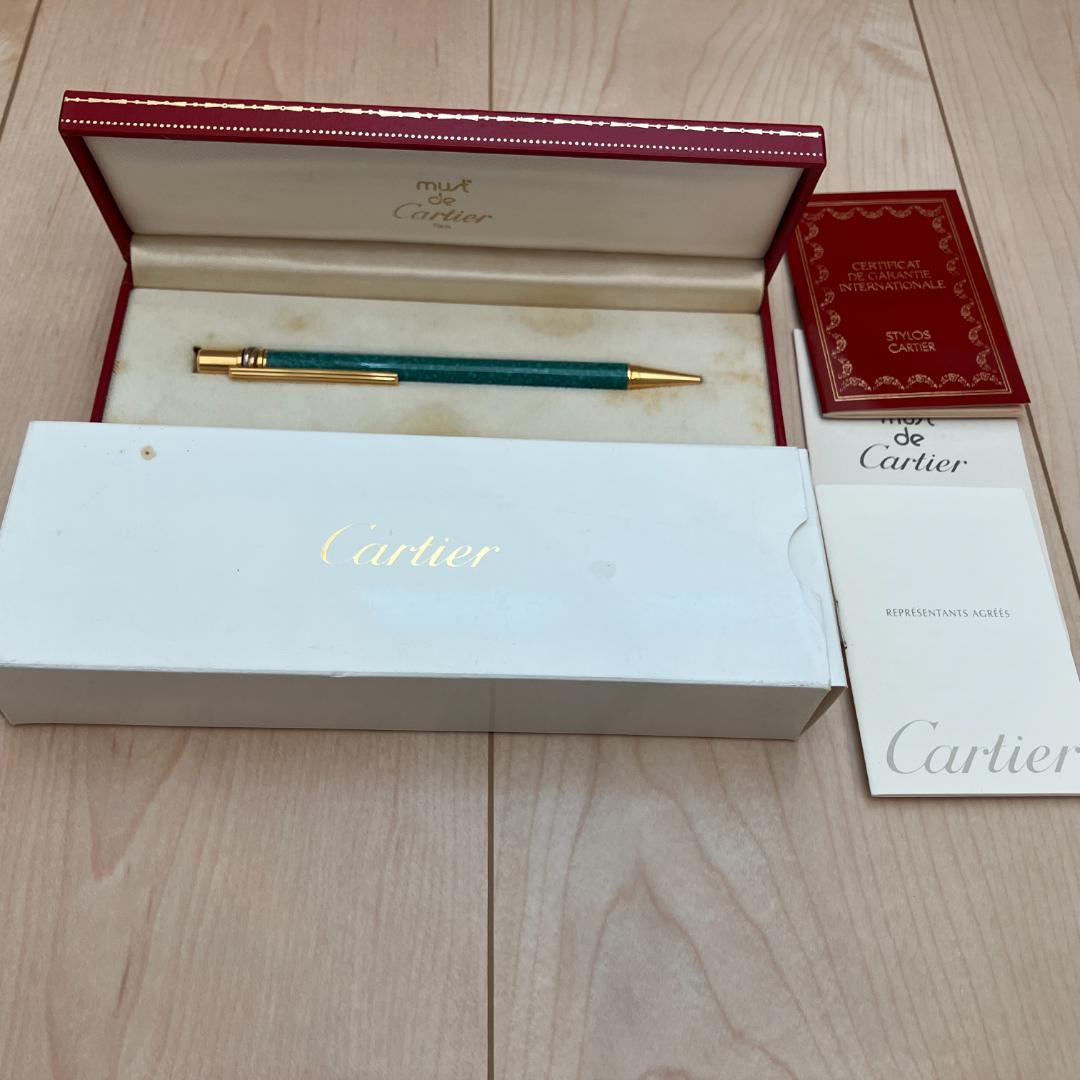 Cartier カルティエ ボールペン トリニティ マーブル 筆記不可 付属品有