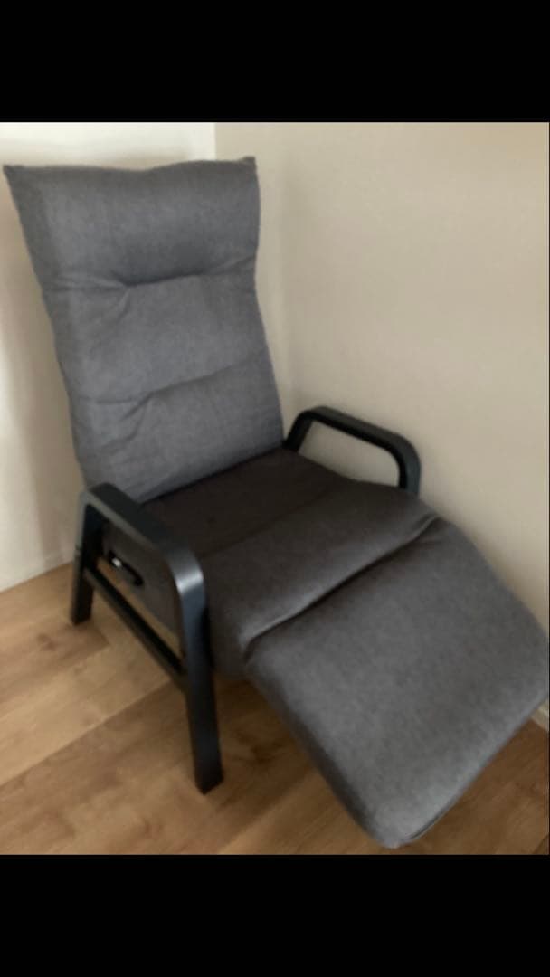 リクライニングアームチェア アイリスオーヤマ　グレー