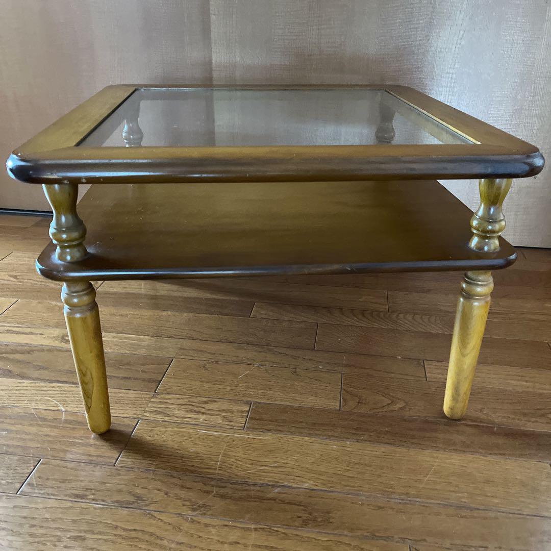 チワワ様リクエスト品】コロニアル 様式 ヴィンテージ コーヒーテーブル 天然木