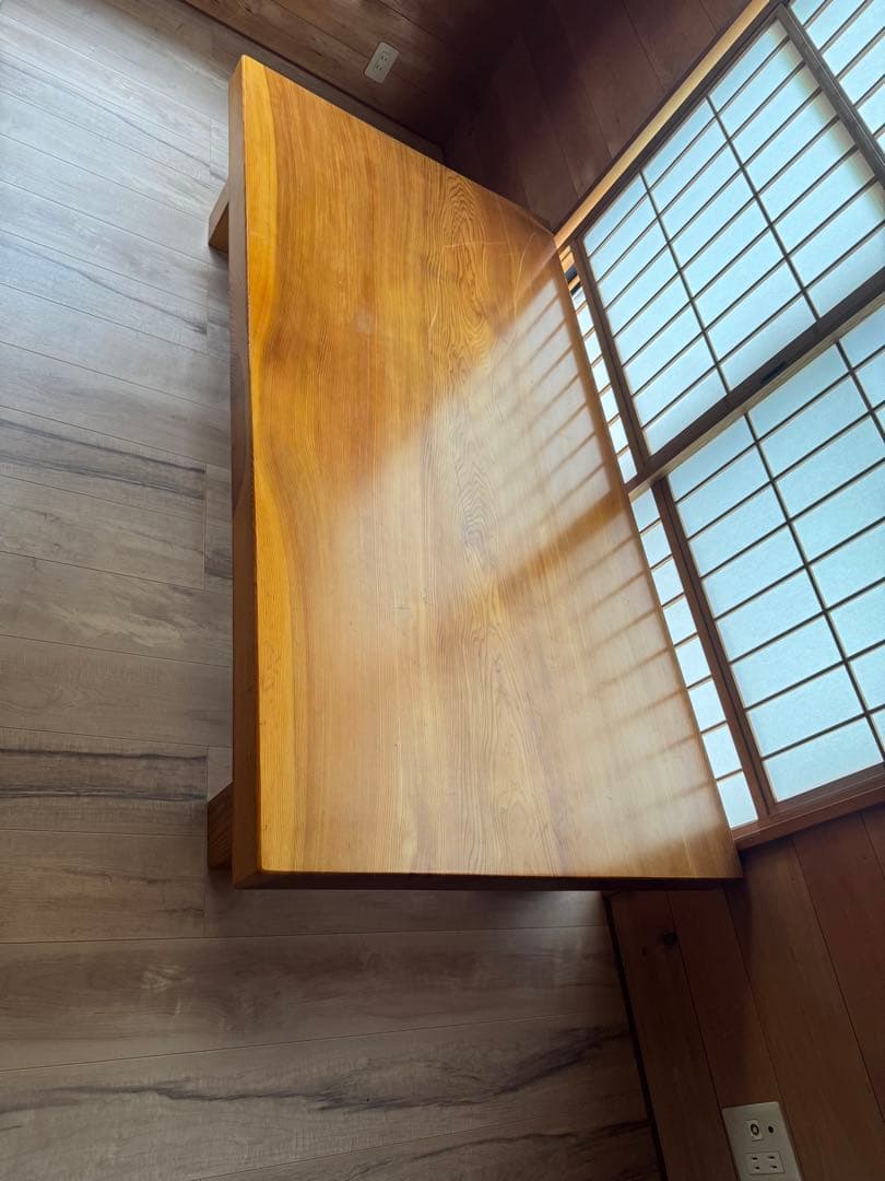 木製ナチュラルウッドテーブル一枚板