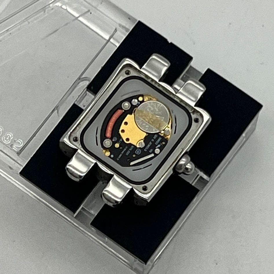 【新品電池】 ショーメ 12Pダイヤ ケイシス シルバー スクエア 黒文字盤