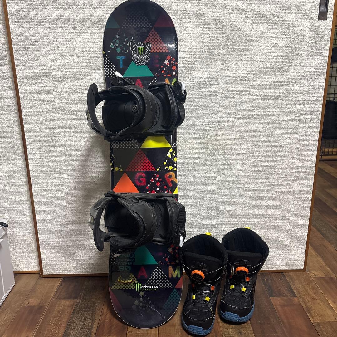 即購入可　IGNIO 90 スノーボード　3点セット　19センチ