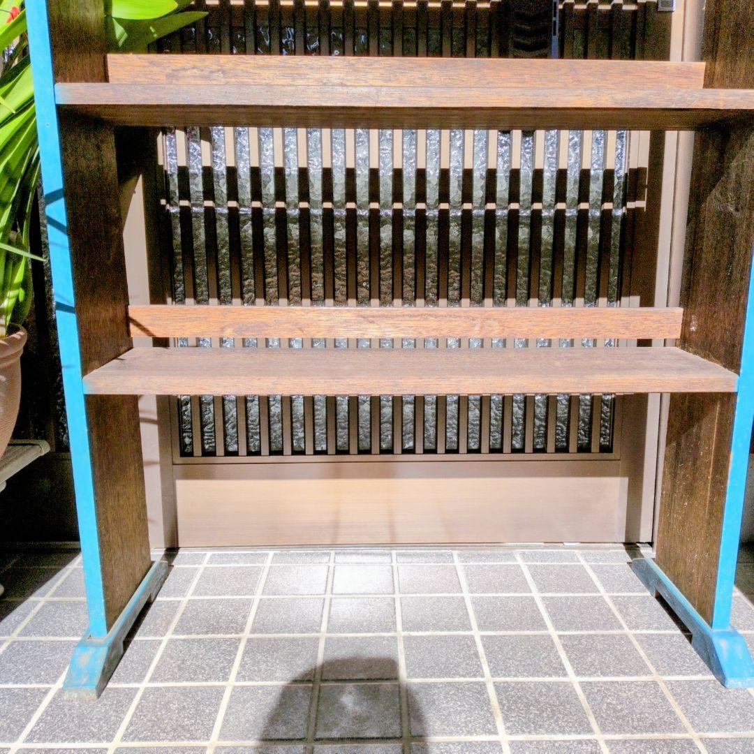 アンティーク　本棚　古家具 陳列棚 飾り棚 ラック 棚　シェルフ　シューズラック