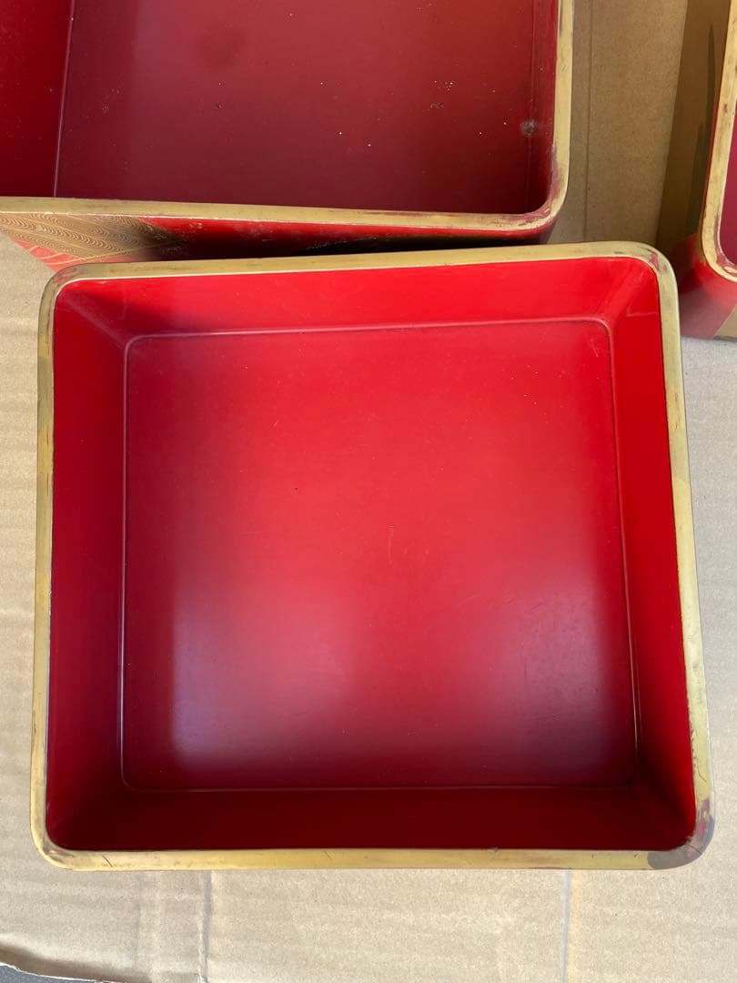 重箱　蒔絵　扇子　江戸時代　兎