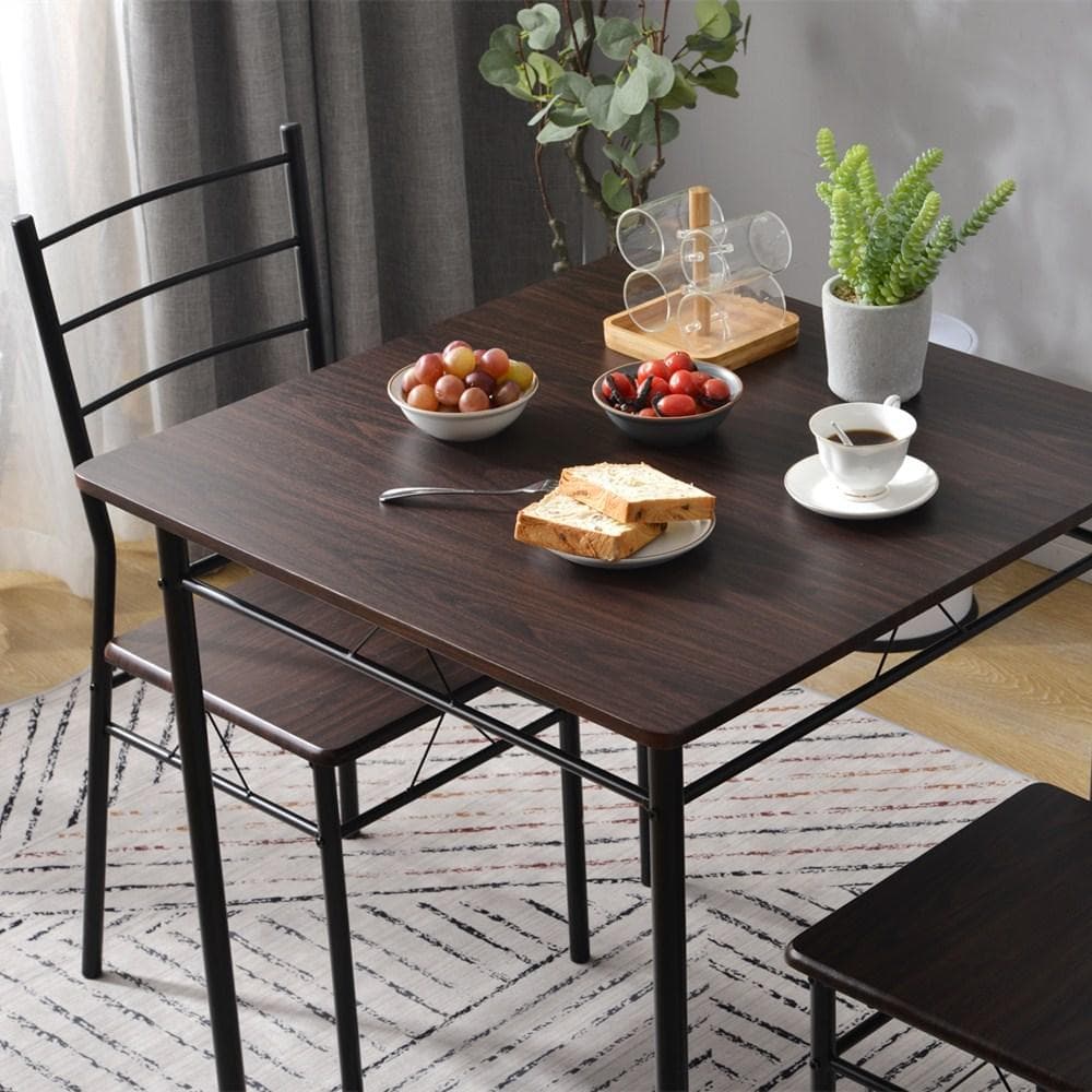 【ダークブラウン】ダイニングテーブルダイニングセットダイニング3点セット2人掛け