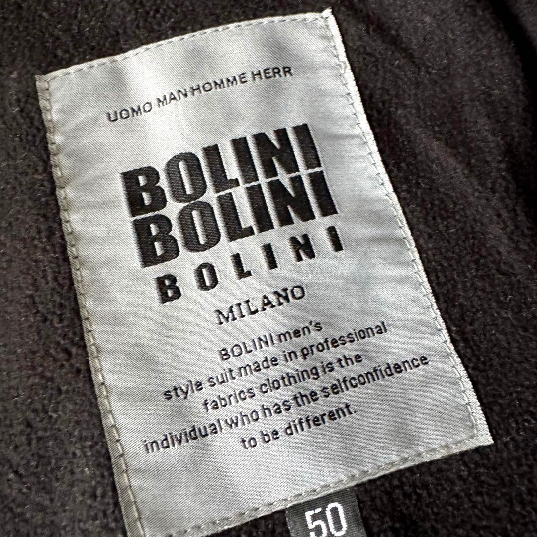 BOLINI シングルライダースジャケット サイズ50 ラムレザー トロトロ質感