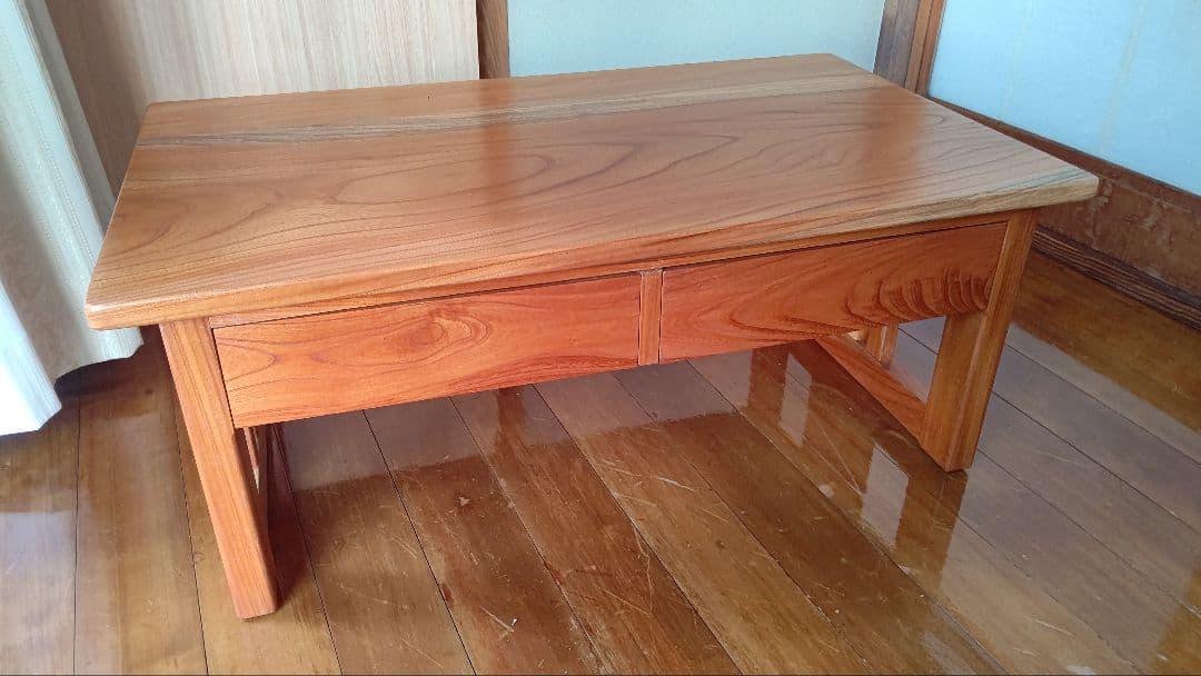 値下げ！昭和レトロ 古家具 木製　　けやき　座机　文机　書机　アンティーク