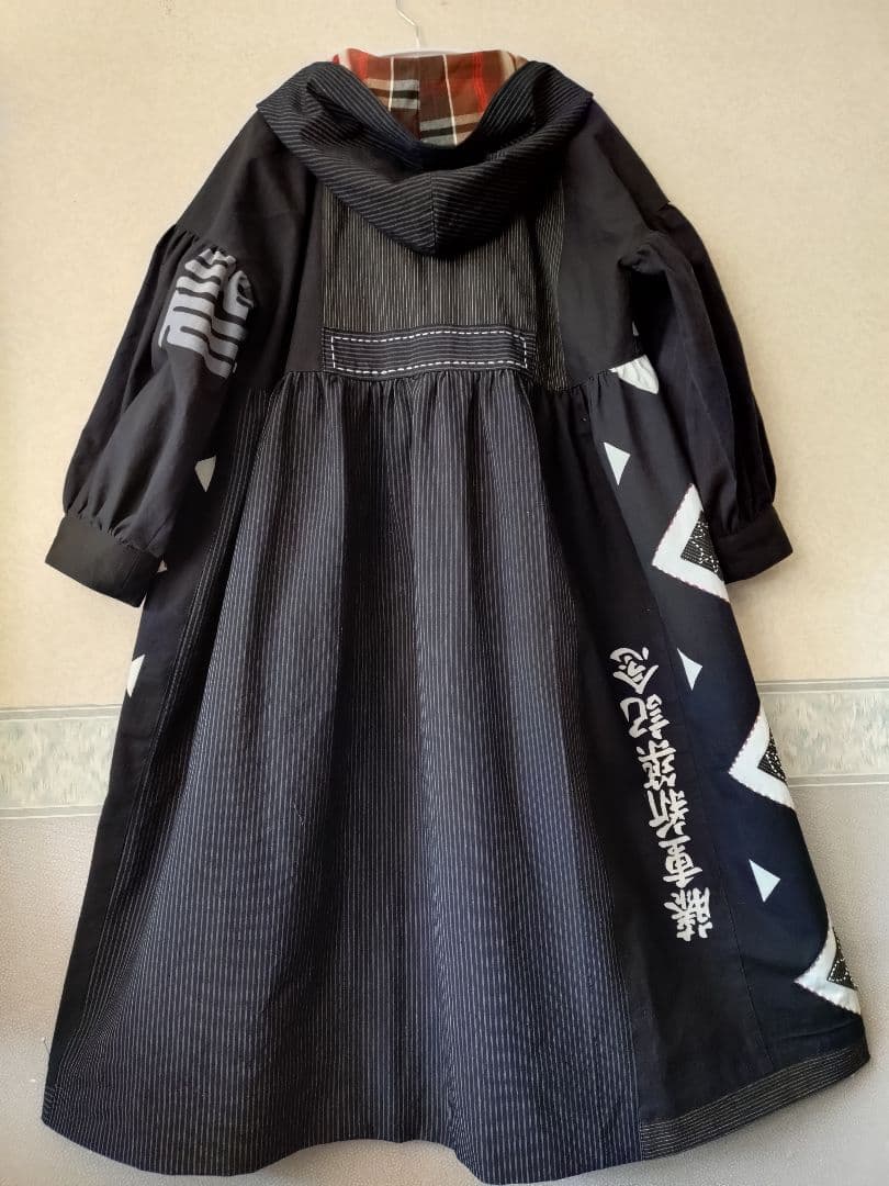 Ｍ　フード付き半纏のコート