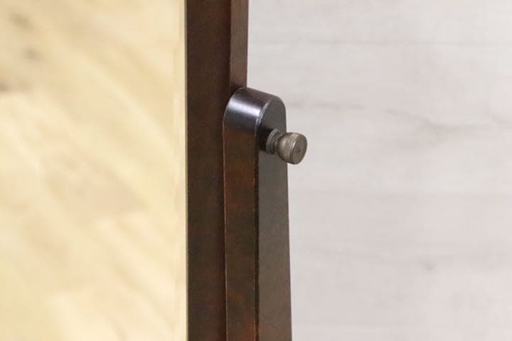 GMDN180○ 北海道民芸家具 姿見 ミラー 樺材 高級 家具 和家具 全身