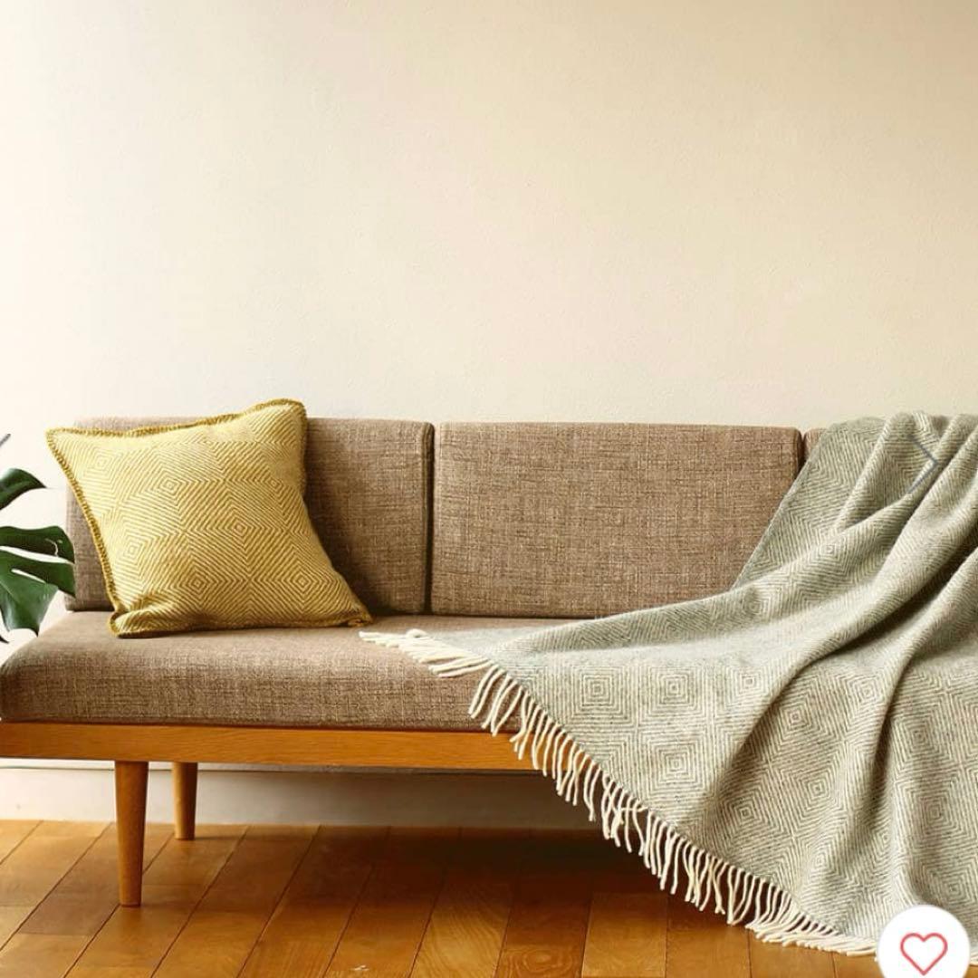 KLIPPAN クリッパン　ウール　リサイクルウール　ブランケット　大判