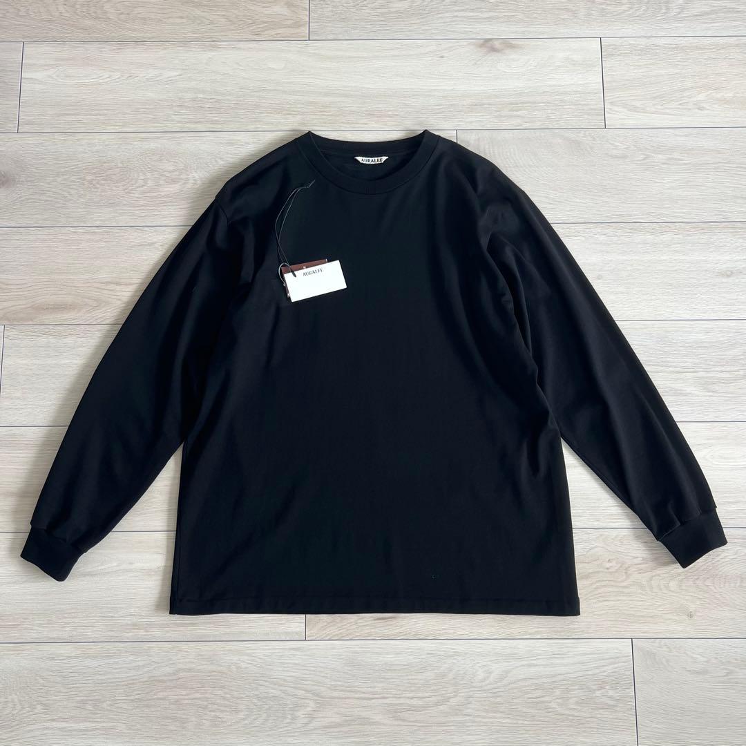 AURALEE　LUSTER PLAITING L/S TEE　ロンT