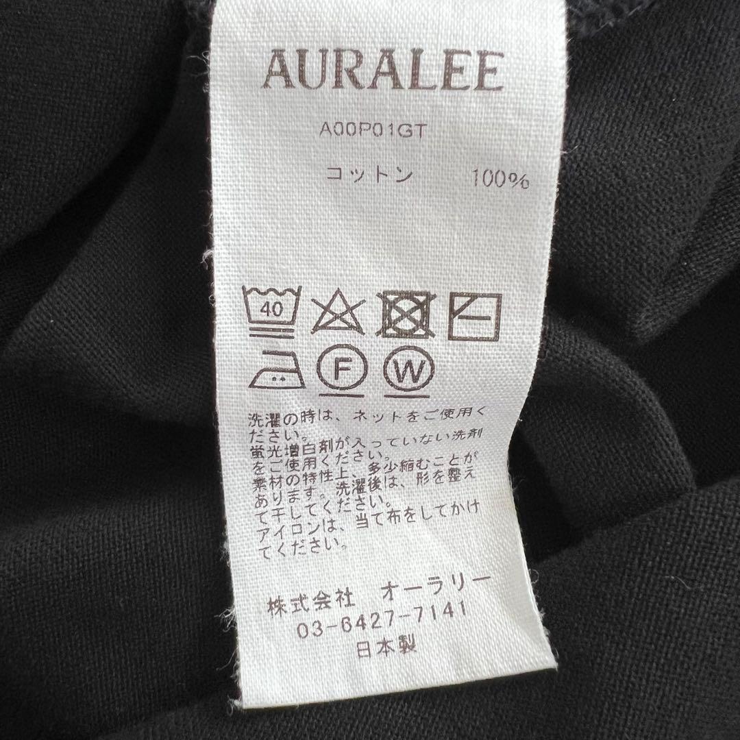 AURALEE　LUSTER PLAITING L/S TEE　ロンT