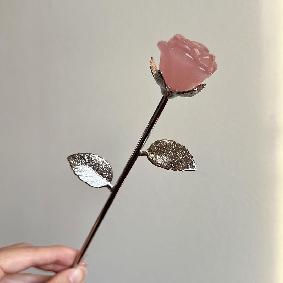 【4,950円】ローズクォーツ　薔薇　バラ　天然石