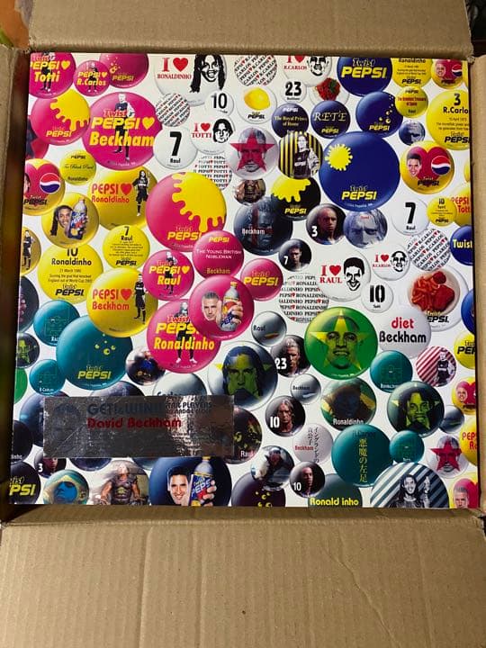 ペプシ　ビックバッジクロック　ベッカム