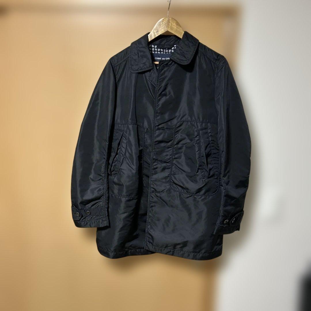 ひ*き様 COMME des GARÇONS HOMME ブラック ステンカラー