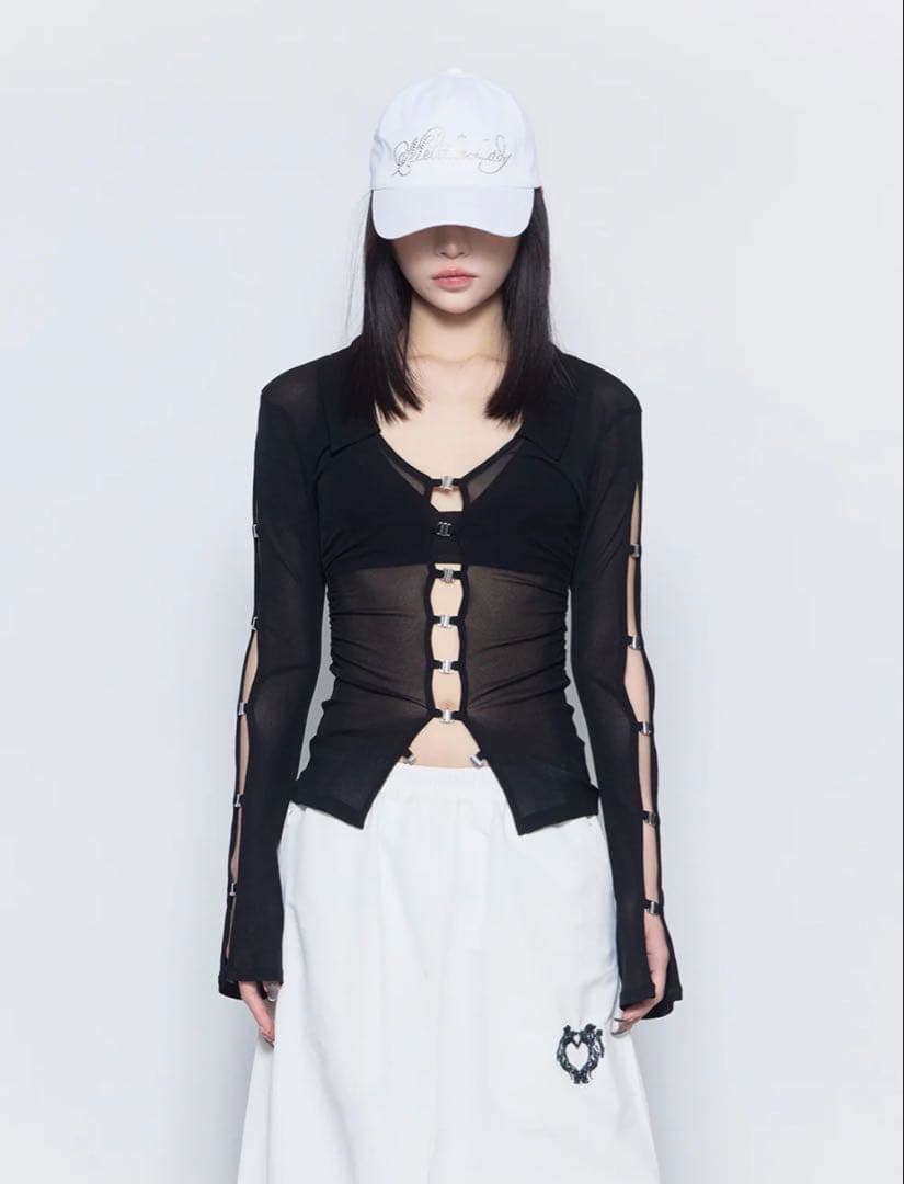 【最終値下げ】theredthread sheer hook tops