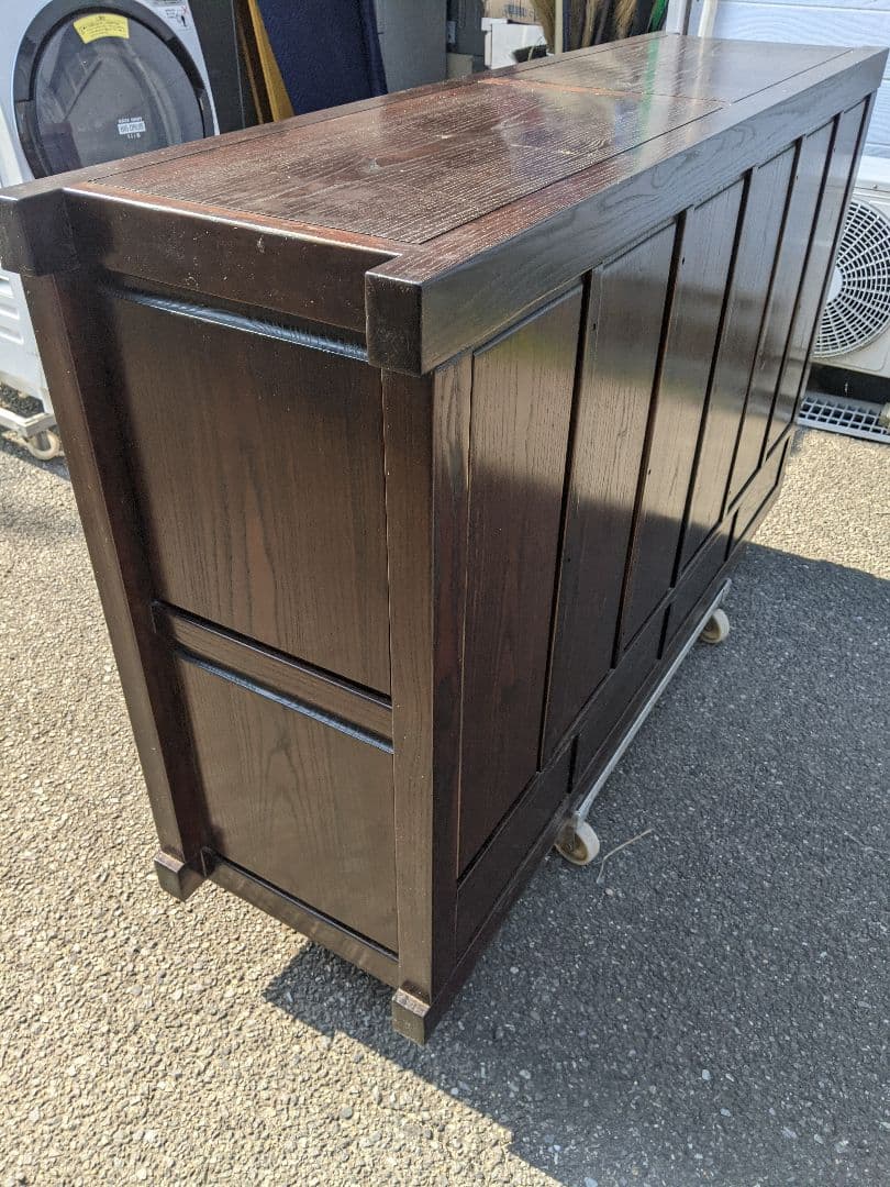 博永家具【松尾 博昭】作 総無垢材 民芸 水屋箪笥 サイドボード