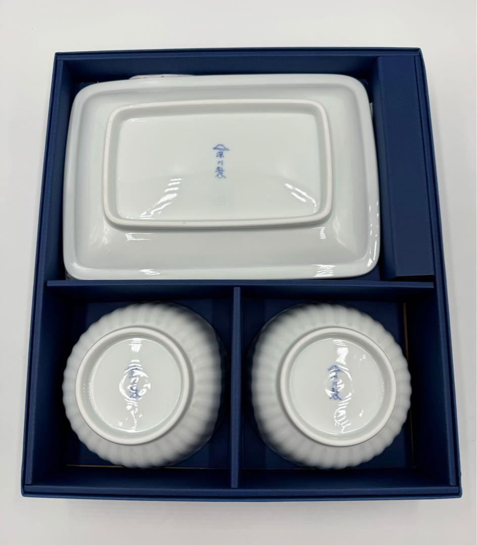 深川製磁　ブルーワイナリー　プレミアムセット　4点セット　新品未使用品　箱付