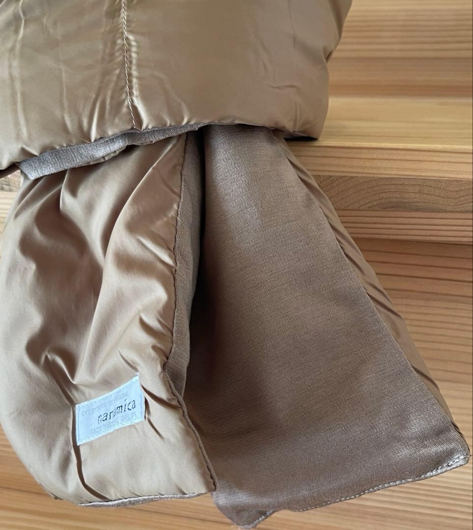 新品 ナナミカ ベージュ 光電子 ダウン マフラー ユニセックス