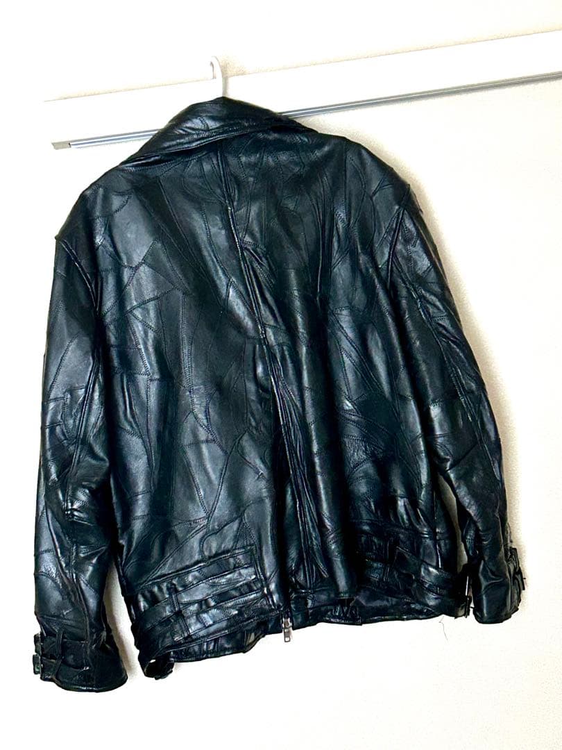 ニシノインターナショナル★メンズ★革ジャン・レザージャケット・ライダース★黒3L