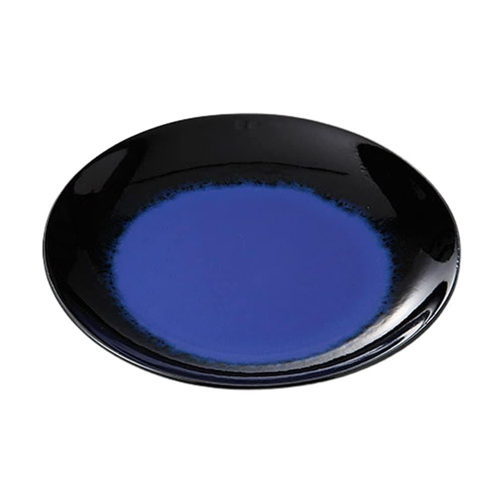 【開封済み・未使用】山下工芸　有田焼 盛皿　ルリ天目15号皿　磁器　おしゃれ