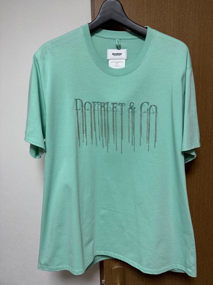 doublet チェーンフリンジ刺繍　ティファニー　Tシャツ M
