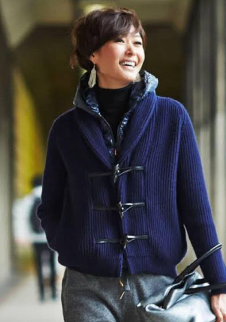 ♥りんごさま♥nano・universe／田丸麻紀／コラボ／ニットダッフル