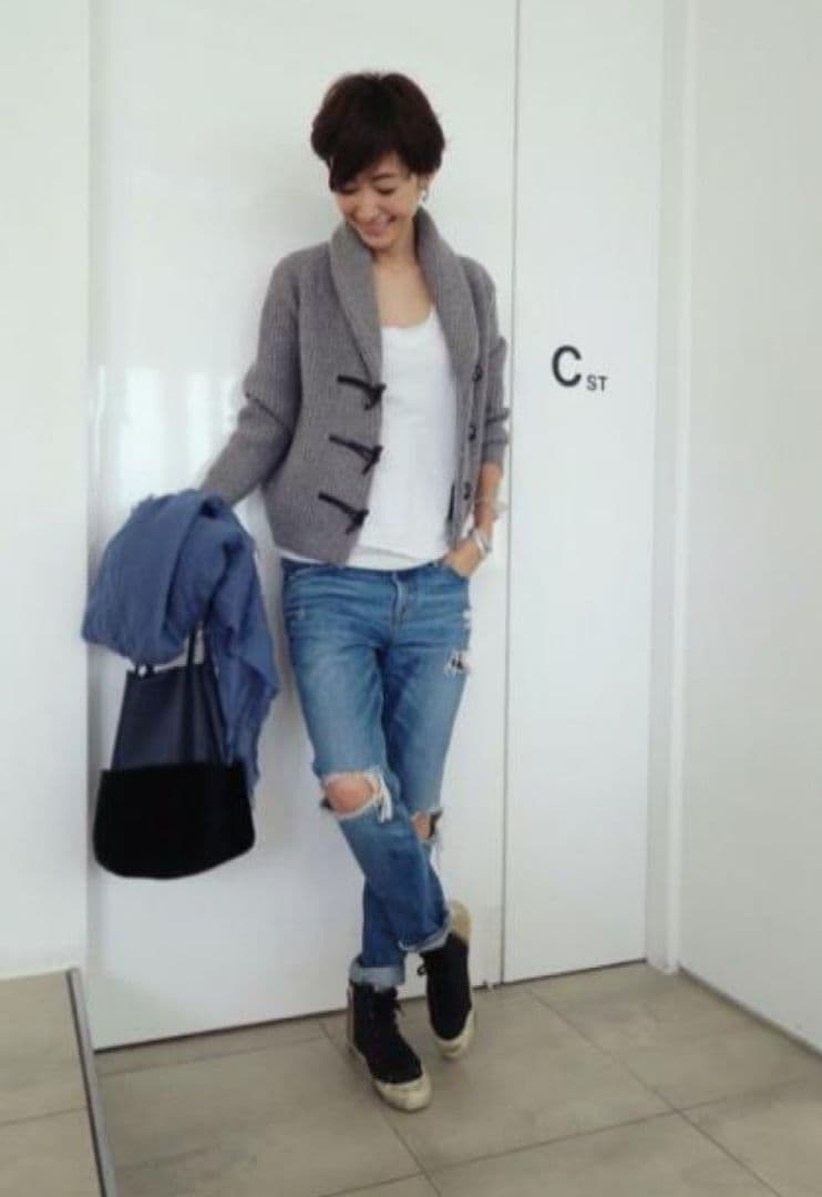 ♥りんごさま♥nano・universe／田丸麻紀／コラボ／ニットダッフル