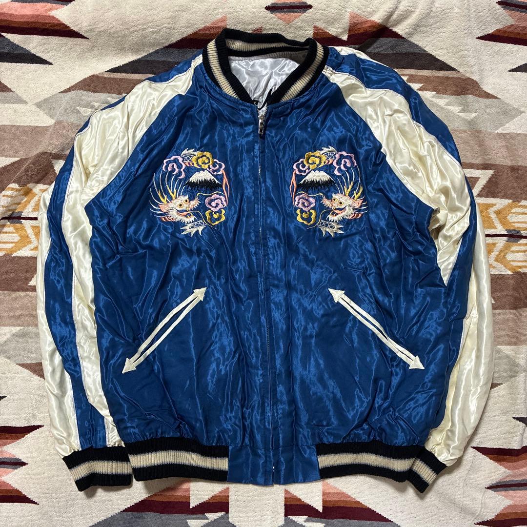 テーラー東洋TT14331 髑髏/龍刺繍 リバーシブルスカジャン/スーベニア