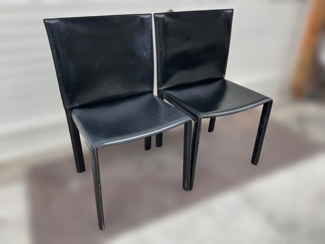 ★ ダイニング チェア エンリコ・ペリッツォーニ 椅子 イタリア レザー