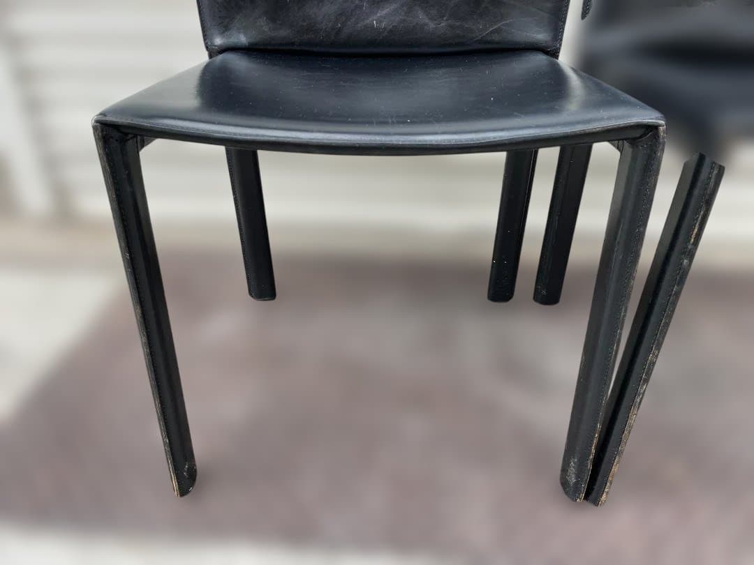 ★ ダイニング チェア エンリコ・ペリッツォーニ 椅子 イタリア レザー