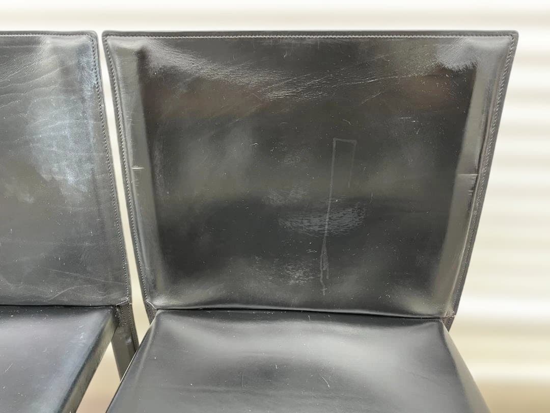 ★ ダイニング チェア エンリコ・ペリッツォーニ 椅子 イタリア レザー