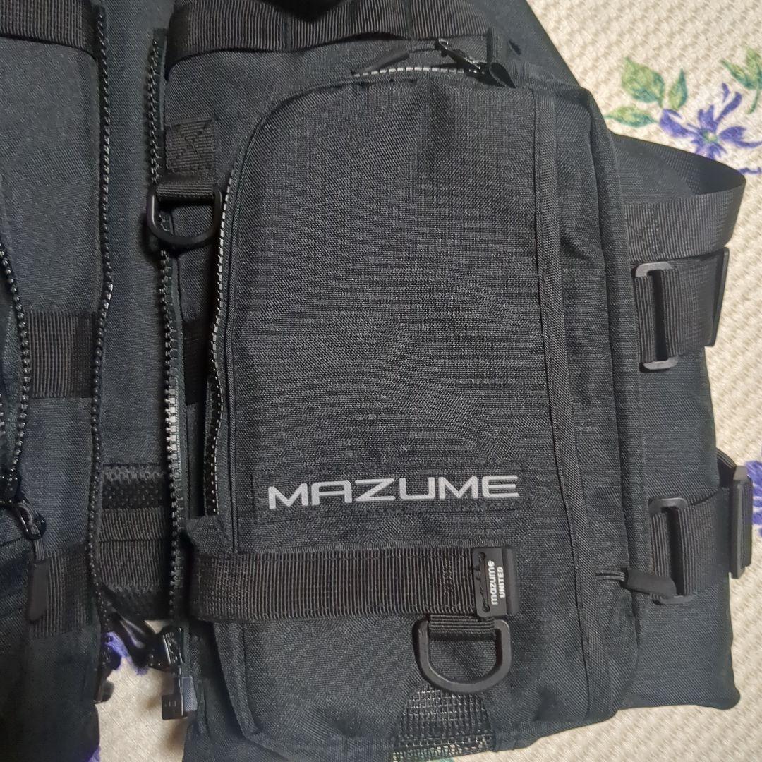 (未使用品)MAZUME フィッシングベスト ブラック