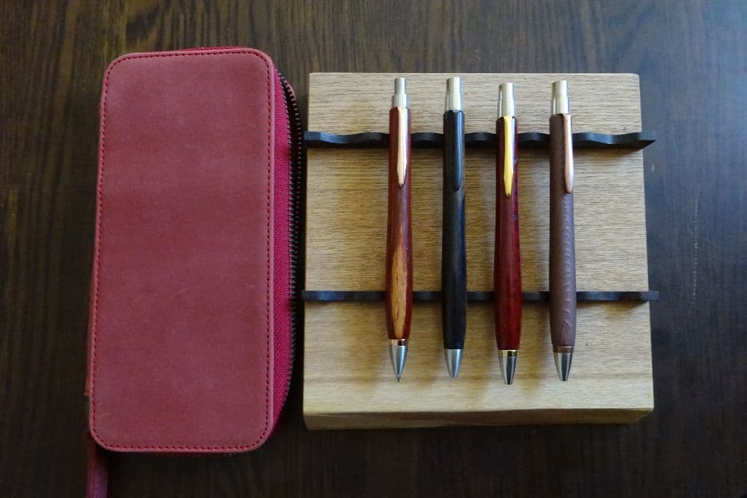 ウッドペンクラフト　木軸ペン・バハギアペンケースセット