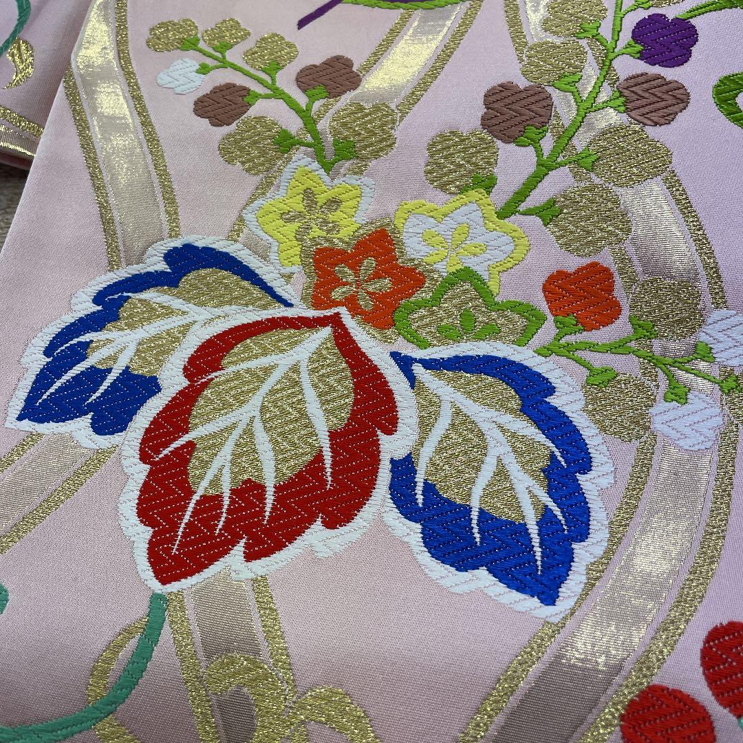 新品 西陣織 七五三 七歳用袋帯 未仕立て お仕立て上がり価格 正絹 祝帯 和装