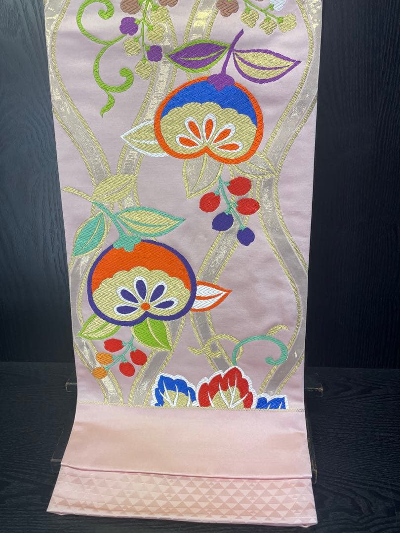 新品 西陣織 七五三 七歳用袋帯 未仕立て お仕立て上がり価格 正絹 祝帯 和装