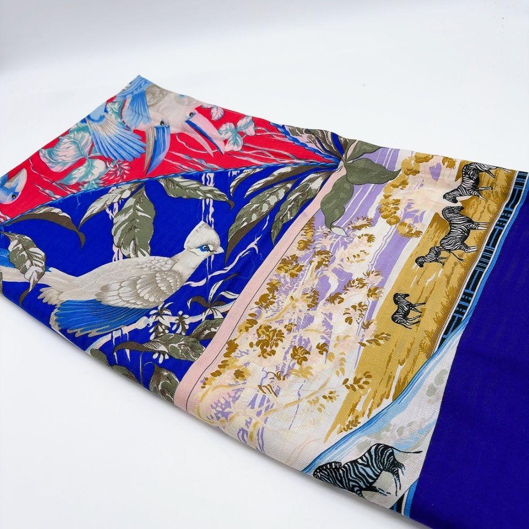 ★*★様 【極美品・希少】エルメス カレジェアン 大判スカーフ 140 カシミヤ