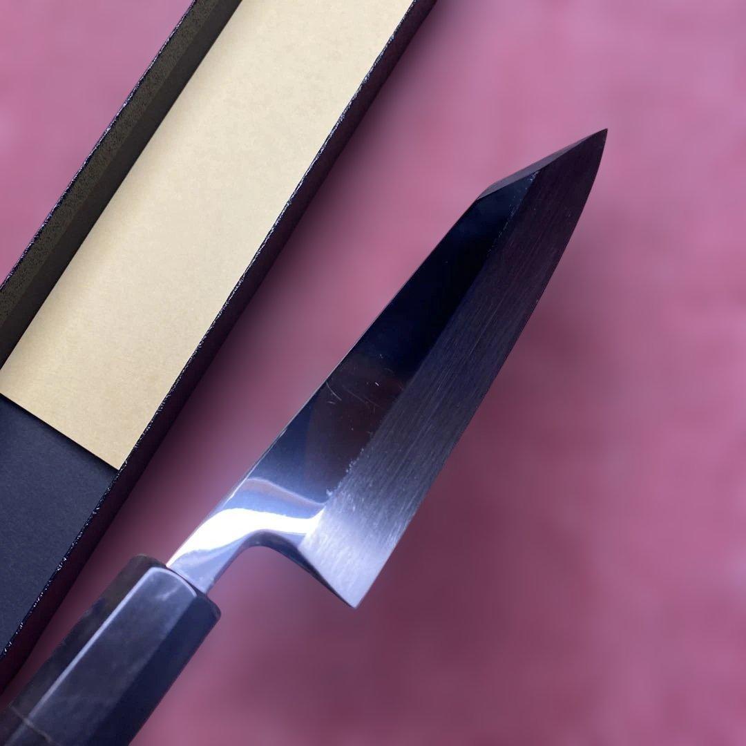 銀三　本焼き　切付型ペティ包丁　150㎜ 5寸
