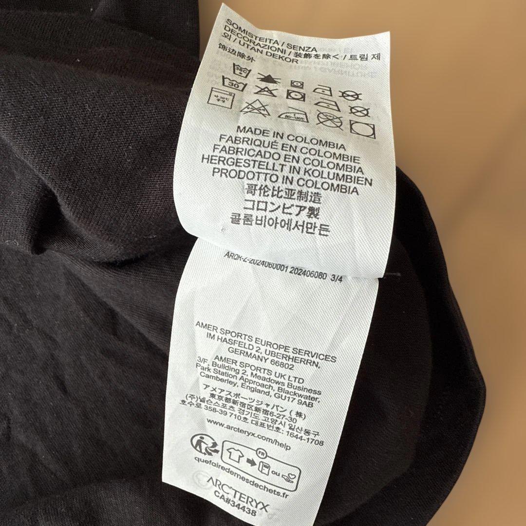 ARC'TERYX ブラック　長袖カットソー XL