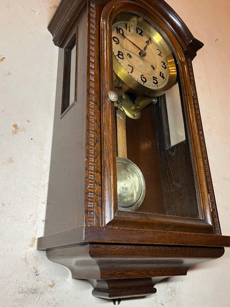 キンツレー　独　柱時計　古時計　振り子　ゼンマイ　アンティーク　レトロ　精工舎