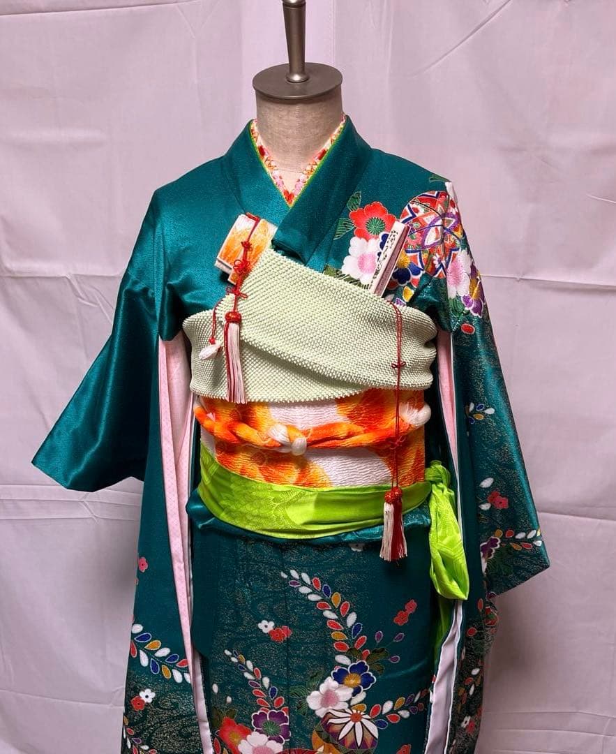 7上　七五三　舞台衣装　お雛様　女の子　着物　7歳　１2点セット
