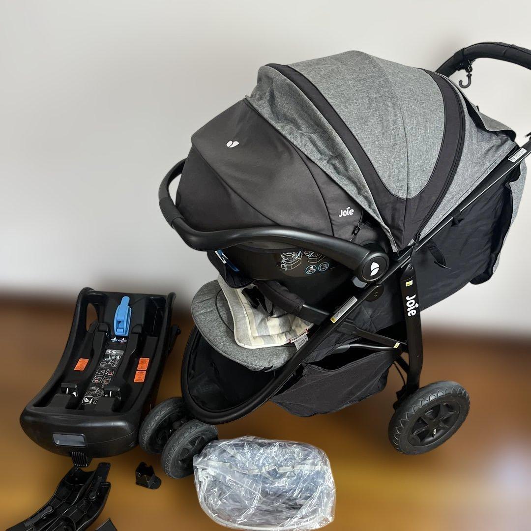 美品　　お得SET ジョイー joie トラベルシステム　チャイルドシートセット