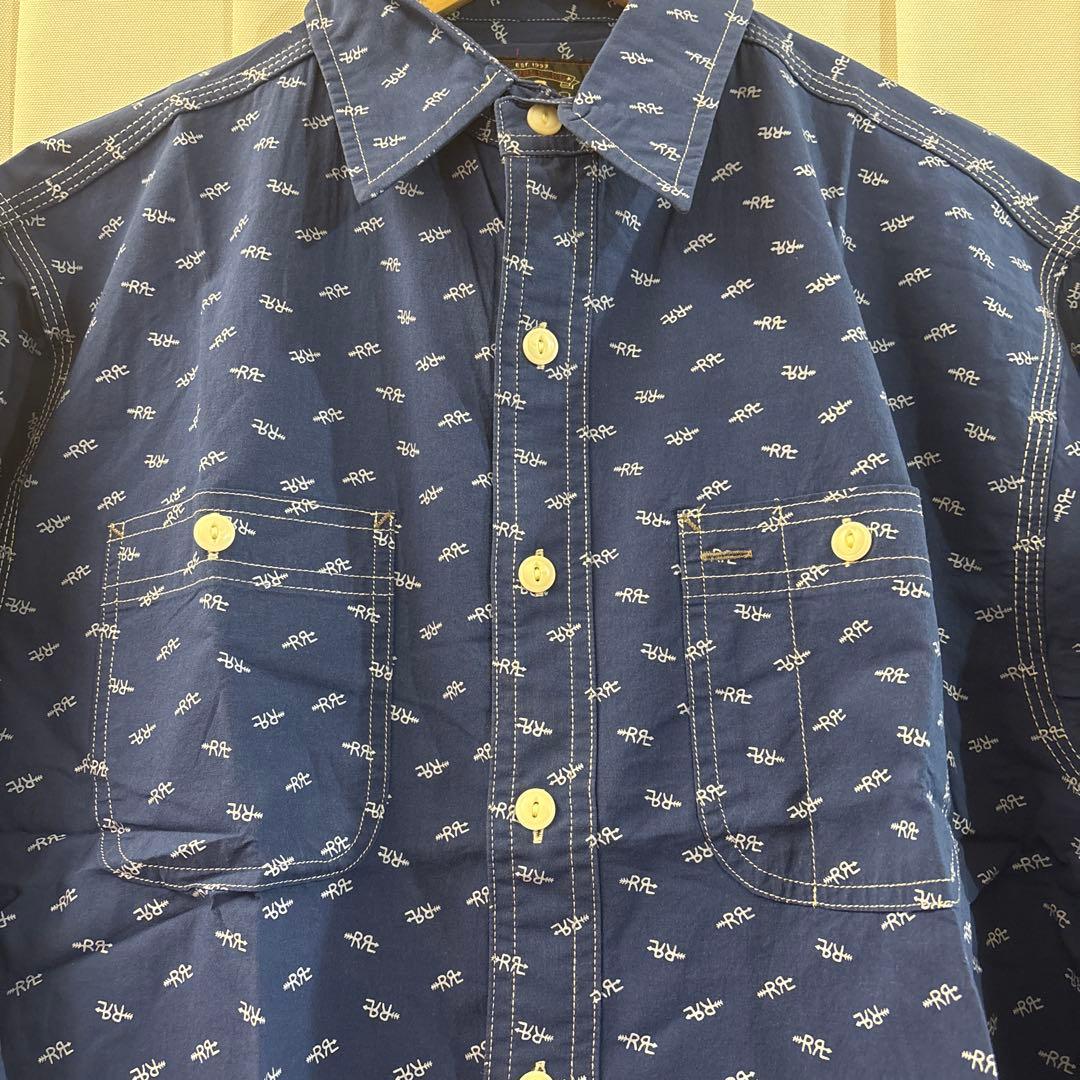 RRL indigo Logo work shirts Mサイズ