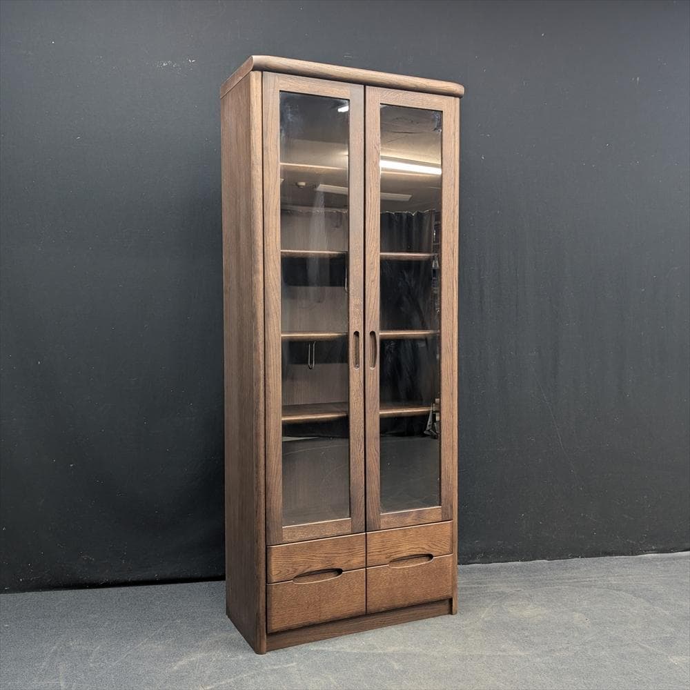 美品　カリモク　本棚　本箱　書棚　ブックシェルフ　キャビネット　飾り棚　書斎