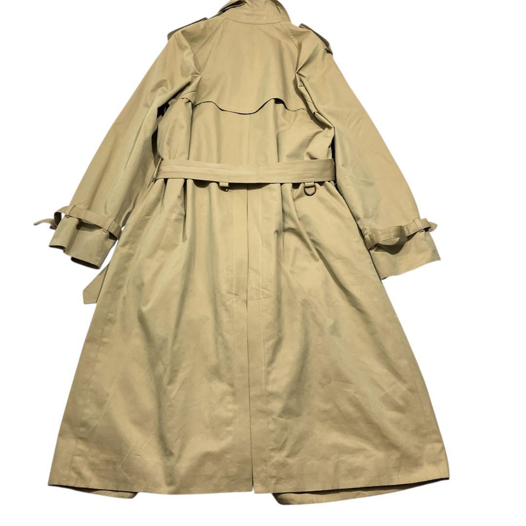 【幻の一枚袖】ポールスチュアート　ロングトレンチコート　ライナー付き　ダブルXL