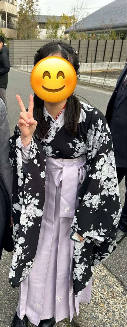 キャサリンコテージ　 袴セット160 ＋ 肌襦袢M 小学生　卒業式　髪飾り付き