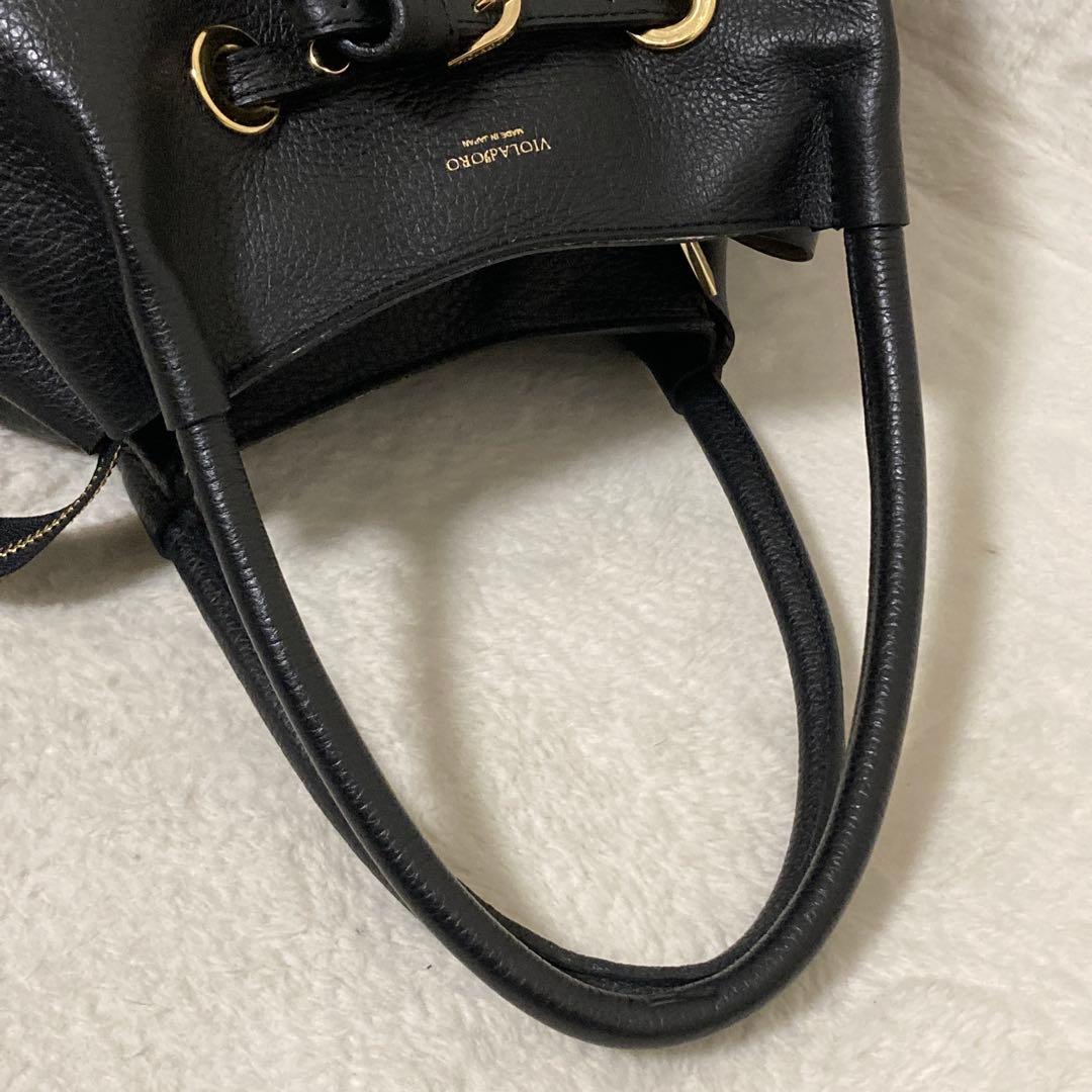 極美品 VIOLAd'ORO ヴィオラドーロ TRERO トートバッグ レザー