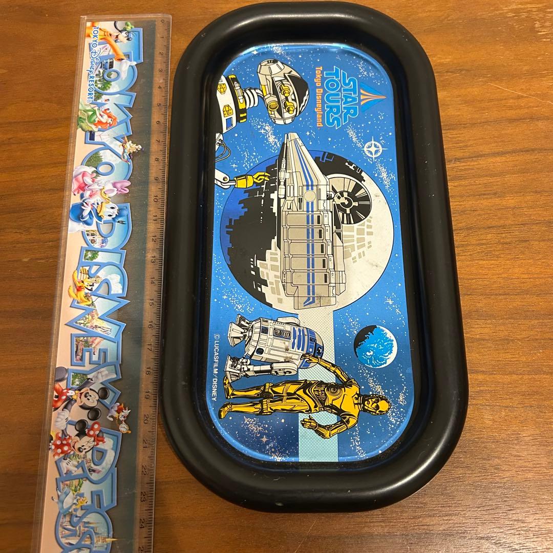 レア●ディズニー スターツアーズ 缶 トレイ