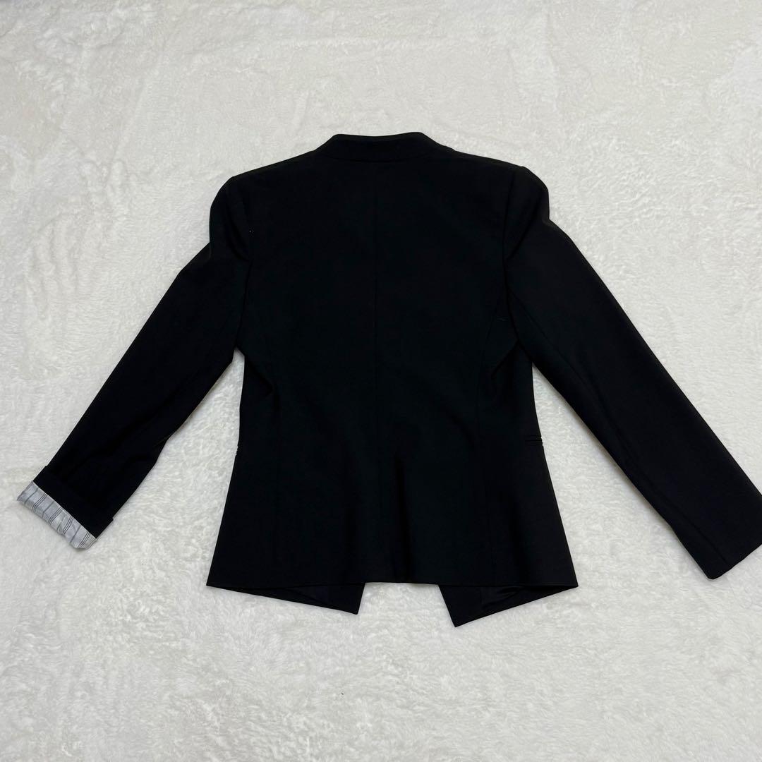 theory セオリー　セットアップ パンツ　スーツ　ノーカラー　カラーレス