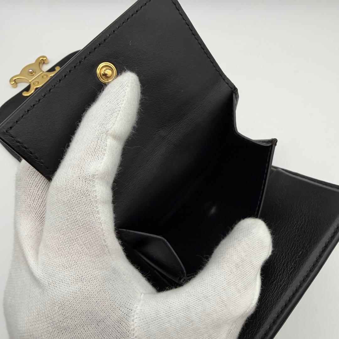 CELINE セリーヌ 財布 スモール フラップウォレット トリオンフ
